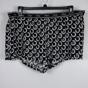 Pink Victoria’s Secret Boxy Pajama Shorts Women's XXL Tencel New Black Logo